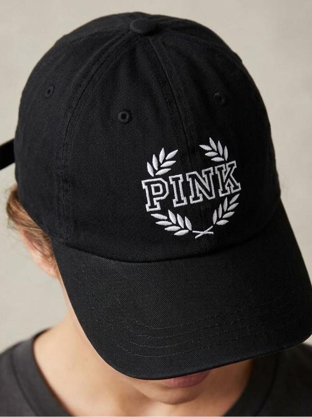 Classic Black PINK Logo Baseball Cap